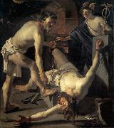 BABUREN, Dirck van Prometheus Being Chained by Vulcan oil
